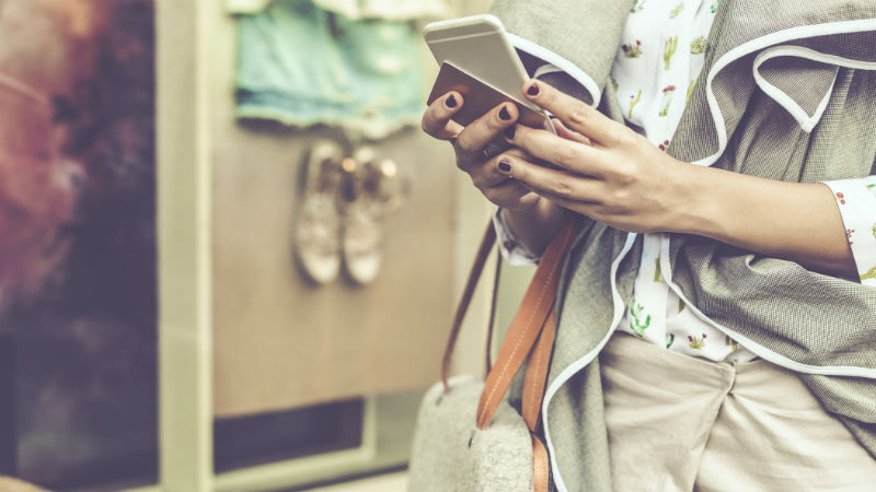 Shopping with phone