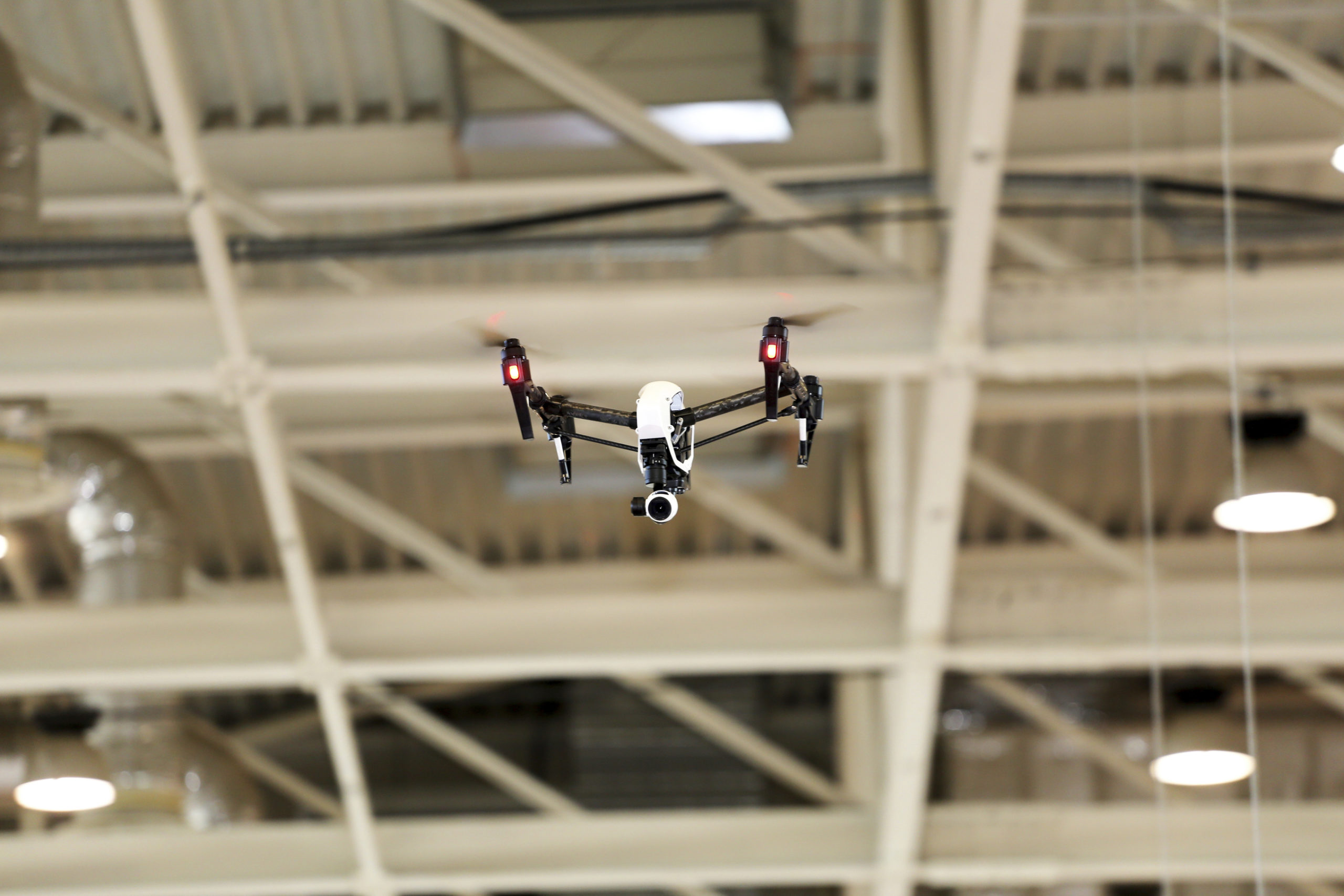 Drone in operation to reflect manufacturing insurance in Northumberland and Newcastle
